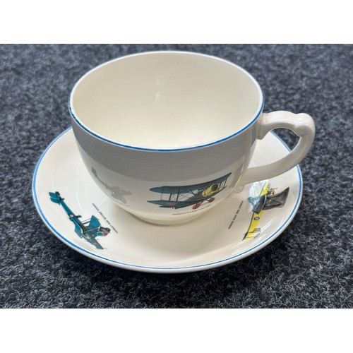 2326 - Aviation interest: Large Breakfast Tea Cup and Saucer by TG Green of Church Gresley, Derbyshire.  De... 