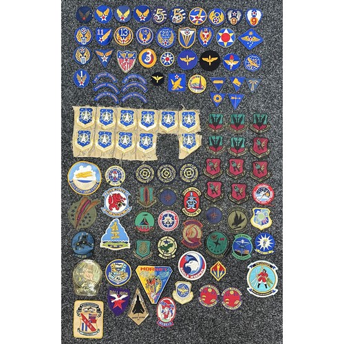 2329 - WW2 USAAF Shoulder Sleeve Insignia & Later Pocket Patches, Post War US Army Subdued Shoulder Sleeve ... 