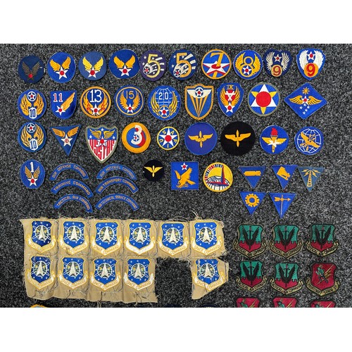 2329 - WW2 USAAF Shoulder Sleeve Insignia & Later Pocket Patches, Post War US Army Subdued Shoulder Sleeve ... 