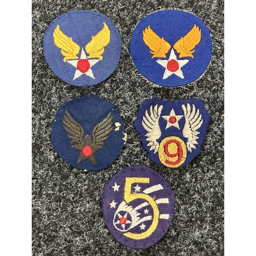 2329 - WW2 USAAF Shoulder Sleeve Insignia & Later Pocket Patches, Post War US Army Subdued Shoulder Sleeve ... 