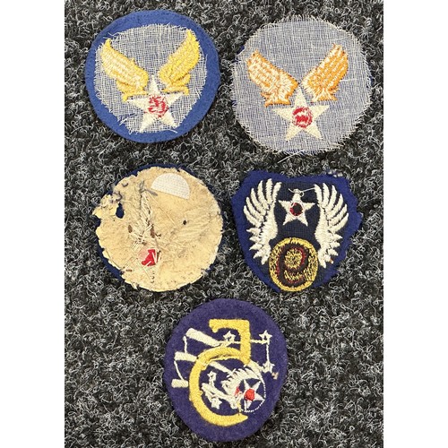 2329 - WW2 USAAF Shoulder Sleeve Insignia & Later Pocket Patches, Post War US Army Subdued Shoulder Sleeve ... 