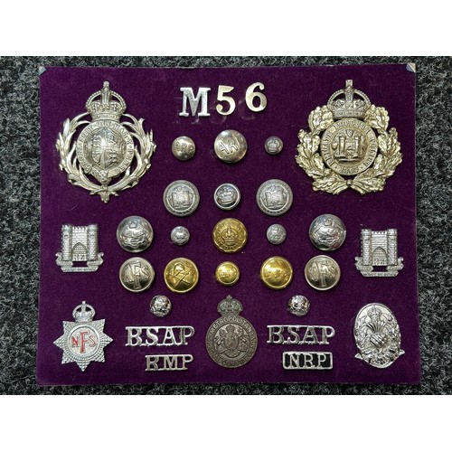 2330 - British Police badges, pre 1953 Kings Crown for Reigate, Metropolitain Special Constabulary in bronz... 