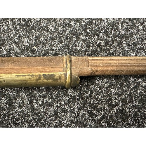 2332 - North African Matchlock Jezail Camel Gun with 94cm long barrel. Smoothbore approx. 14mm. Overall len... 