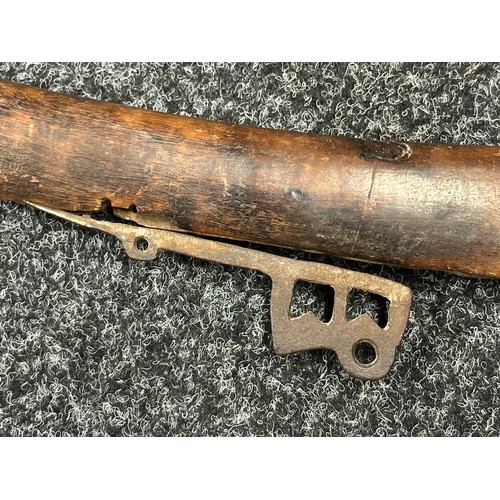 2332 - North African Matchlock Jezail Camel Gun with 94cm long barrel. Smoothbore approx. 14mm. Overall len... 