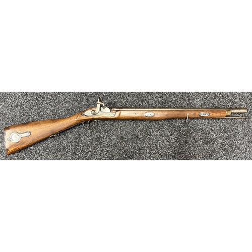 2333 - Percussion Cap Musket with 600mm long smoothbore barrel. Bore approx. 20mm. Working action which hol... 