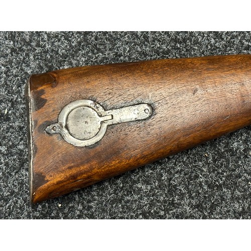 2333 - Percussion Cap Musket with 600mm long smoothbore barrel. Bore approx. 20mm. Working action which hol... 