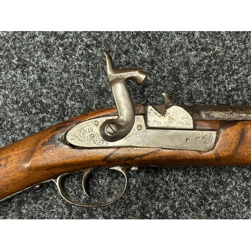 Percussion Cap Musket with 600mm long smoothbore barrel. Bore approx ...