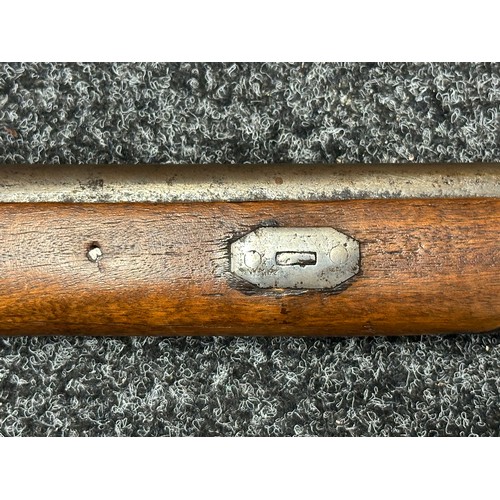 2333 - Percussion Cap Musket with 600mm long smoothbore barrel. Bore approx. 20mm. Working action which hol... 