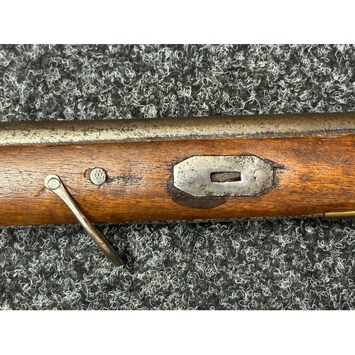 2333 - Percussion Cap Musket with 600mm long smoothbore barrel. Bore approx. 20mm. Working action which hol... 