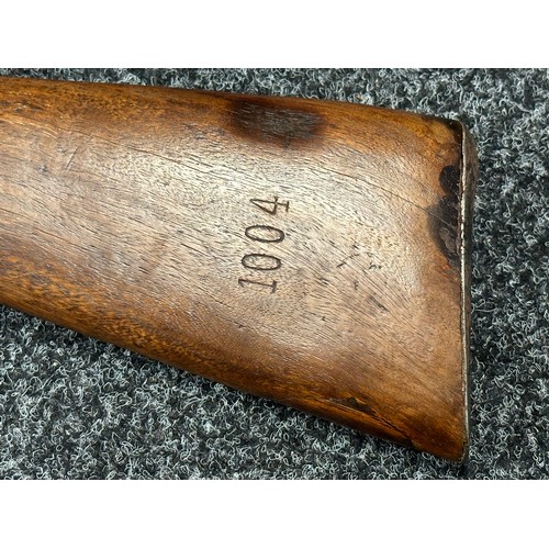 2333 - Percussion Cap Musket with 600mm long smoothbore barrel. Bore approx. 20mm. Working action which hol... 