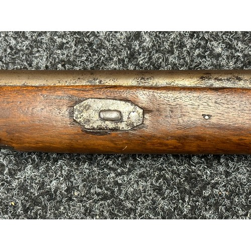 2333 - Percussion Cap Musket with 600mm long smoothbore barrel. Bore approx. 20mm. Working action which hol... 