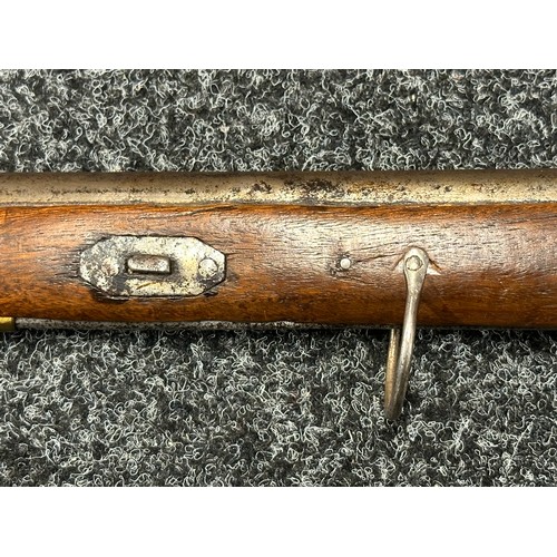 2333 - Percussion Cap Musket with 600mm long smoothbore barrel. Bore approx. 20mm. Working action which hol... 