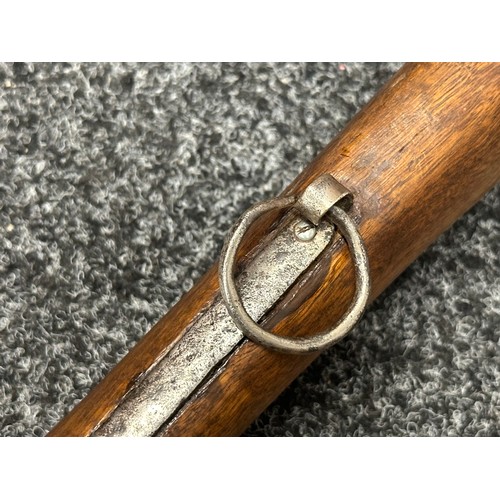 2333 - Percussion Cap Musket with 600mm long smoothbore barrel. Bore approx. 20mm. Working action which hol... 