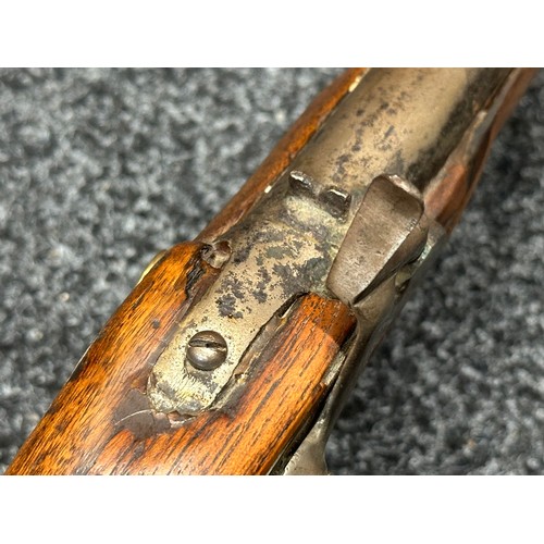 2333 - Percussion Cap Musket with 600mm long smoothbore barrel. Bore approx. 20mm. Working action which hol... 