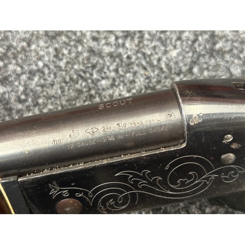 2337 - Deactivated Single Barrel 12 Bore Brazillian Scout shotgun serial number 913999. 758mm long barrel. ... 