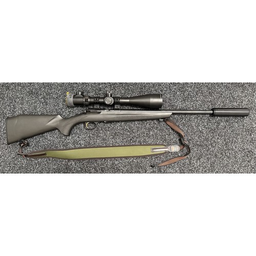 2341 - Browning T Bolt Straight Pull Rifle in .17HMR cal. Serial Number 20565ZW253. Black composite stock. ... 