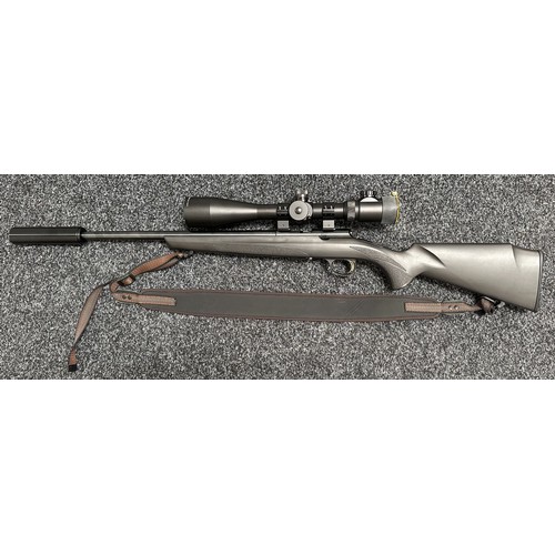 2341 - Browning T Bolt Straight Pull Rifle in .17HMR cal. Serial Number 20565ZW253. Black composite stock. ... 