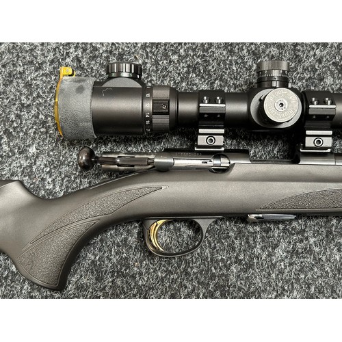 2341 - Browning T Bolt Straight Pull Rifle in .17HMR cal. Serial Number 20565ZW253. Black composite stock. ... 