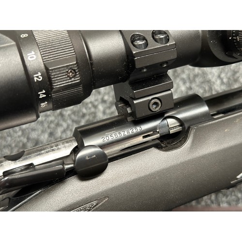 2341 - Browning T Bolt Straight Pull Rifle in .17HMR cal. Serial Number 20565ZW253. Black composite stock. ... 