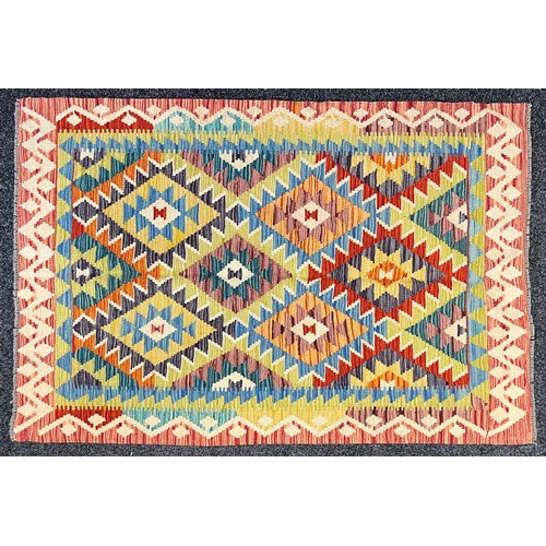 386 - Oriental Rugs and Carpets - a Chobi Kilim, 155cm x 104cm