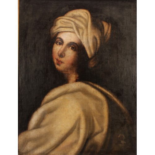 500 - After Ginevra Cantofoli
Portrait of Beatrice Cenci,
oil on canvas, 55cm x 42cm