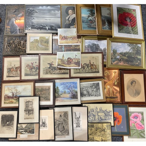 505 - Pictures & Prints - a set of four 19th century Henry Alken hunting prints; etchings; oil paintings; ... 