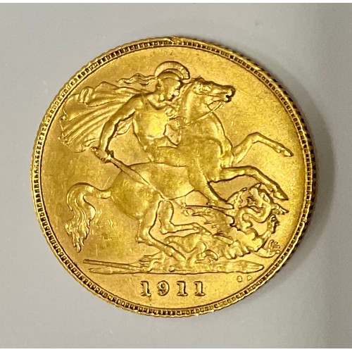 549 - A George V gold half sovereign, 1911