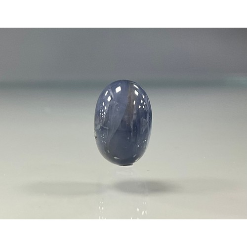 169 - A certified oval cabochon star sapphire, 13.01ct, WGI certificate.