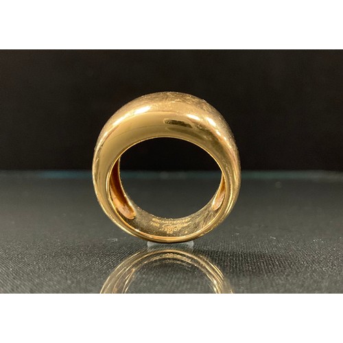 165 - A Cartier 18K yellow gold 'Nouvelle Vague' ring, Dutch assay marks, stamped  750, ©, Cartier, 1997, ... 