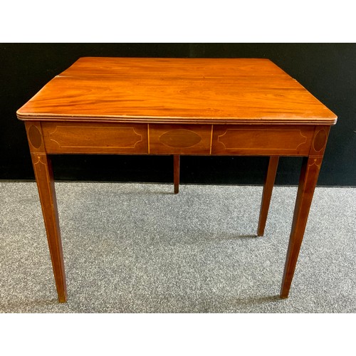 1117 - A George III mahogany tea table, c.1820, 73.5cm high x 88cm wide x 43cm deep.