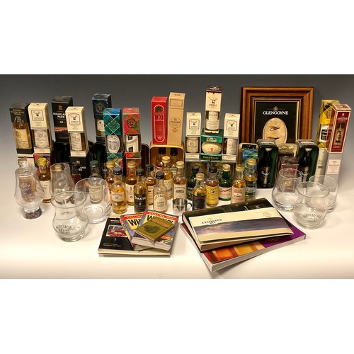 1158 - Whisky - a collection of over forty miniature bottles of single malt and blended whiskies  inc Balve... 