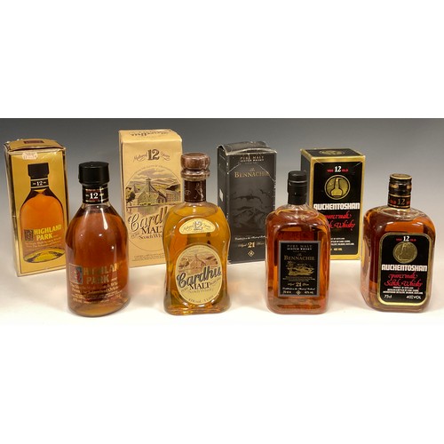 1198 - Whisky - The Bennachie 21 year aged pure malt Scotch Whisky, 40% vol, 70cl;  Auchentoshan 12 year ol... 