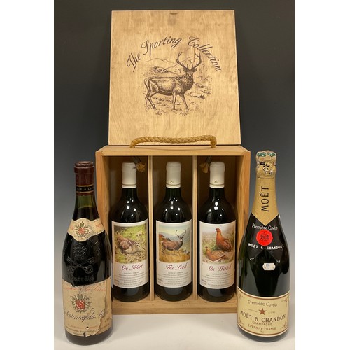 1205 - Wines - Chateauneuf du Pape, 1979, Domaine de la Serriere;  The sporting collection of Coteaux Varoi... 