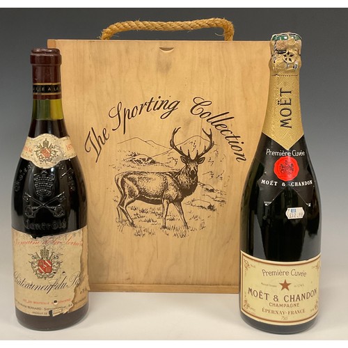 1205 - Wines - Chateauneuf du Pape, 1979, Domaine de la Serriere;  The sporting collection of Coteaux Varoi... 