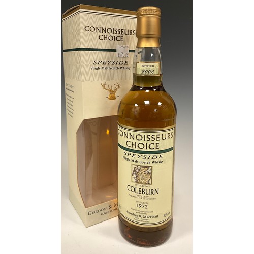 1163 - Whisky - a Connoisseurs Collection Coleburn 1972 Single Malt Scotch Whisky, bottled by Gordon & Macp... 