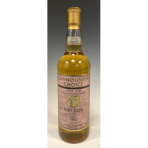 1160 - Whisky - a Connoisseurs Choice Port Ellen 1982,  Single Malt Islay Scotch Whisky, bottled in 2005 by... 