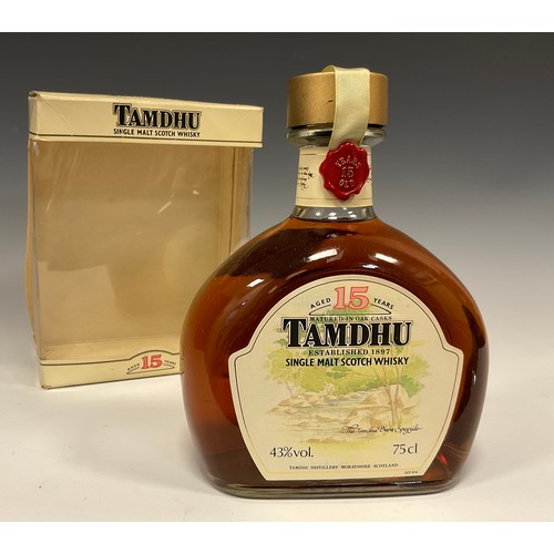 1196 - Whisky - Tamdhu 15 year aged single malt Scotch whisky, 1980s bottling, 43% vol, 75cl, boxed (1 bott... 