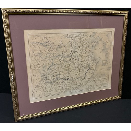 1032 - Antiquarian Maps - William Hughes - China, printed by A & C Black, 1842, (an interesting map, an ear... 