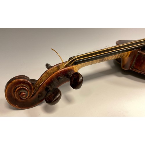 1070 - An early 20th century Violin, by Charles L Tweedale, well-figured two-piece back, length of back 36c... 