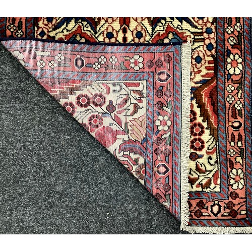 1095 - A North-west Persian Rudbar runner carpet, hand-knotted, 380cm x 72cm.