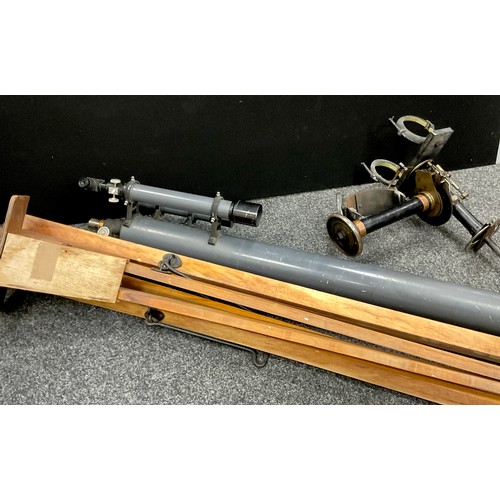 1099A - A 5 inch refracting Telescope, principle scope attributed to Henry Wildey c.1975, 10x 40mm side view... 