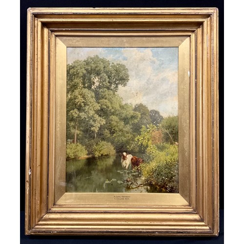 460 - Charles Collins,’ A Cool Retreat’,oil on canvas, gilt frame, 43cm x 33cm