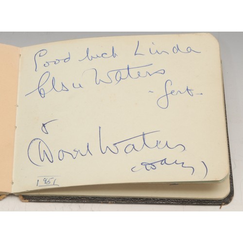 4073 - A 1950s autograph album, including Bela Lugosi, in red ink, Laurel and Hardy with signature sticker,... 