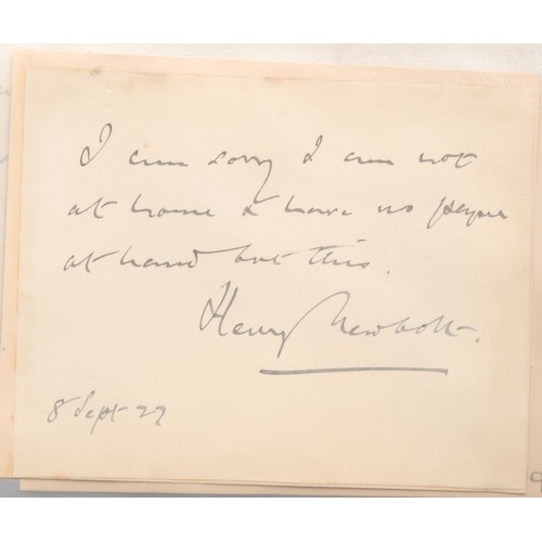 4075 - An important collection of autographs – a ring binder album with plastic pockets containing a wide v... 