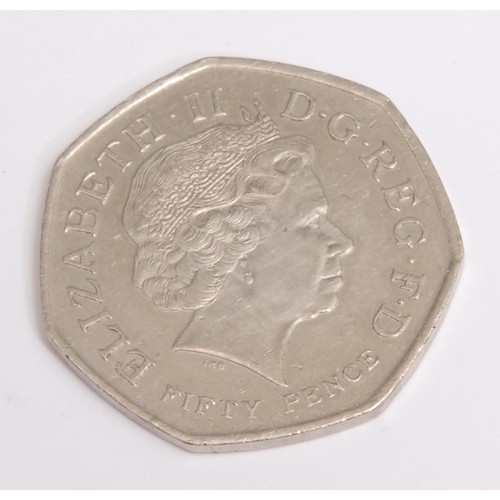 3973 - Coins - an Elizabeth II Kew Gardens 50p (fifty pence) coin, 2009