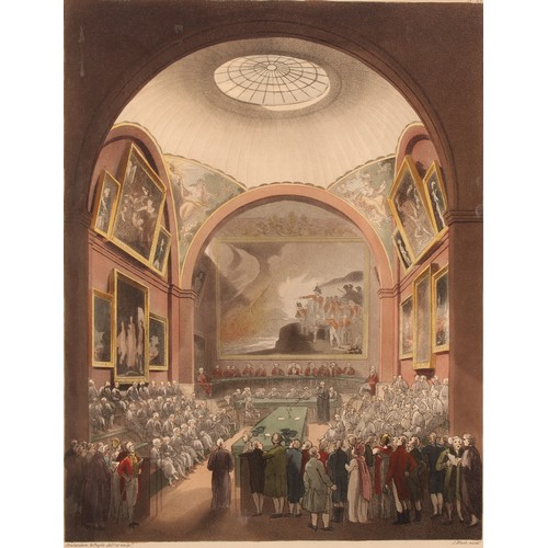 4032 - Rowlandson and Pugin, The Microcosm Of London, various aquatint engravings, framed; another similar ... 