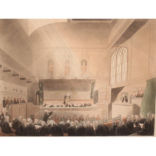 4032 - Rowlandson and Pugin, The Microcosm Of London, various aquatint engravings, framed; another similar ... 