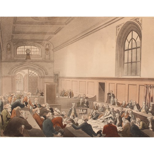 4032 - Rowlandson and Pugin, The Microcosm Of London, various aquatint engravings, framed; another similar ... 