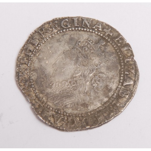 3976 - Coins - English Hammered - an Elizabeth I silver sixpence, Greek Cross mint mark, 1579