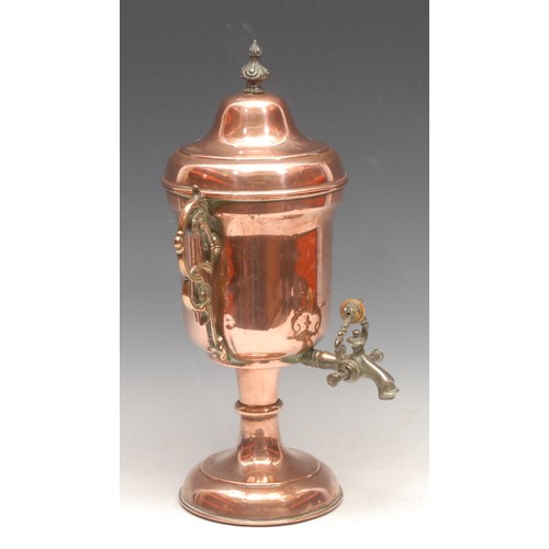 3102 - A late 19th century copper Loysel's Patent Hydrostatic Percolator, by T G Griffiths & Co, Birmingham... 